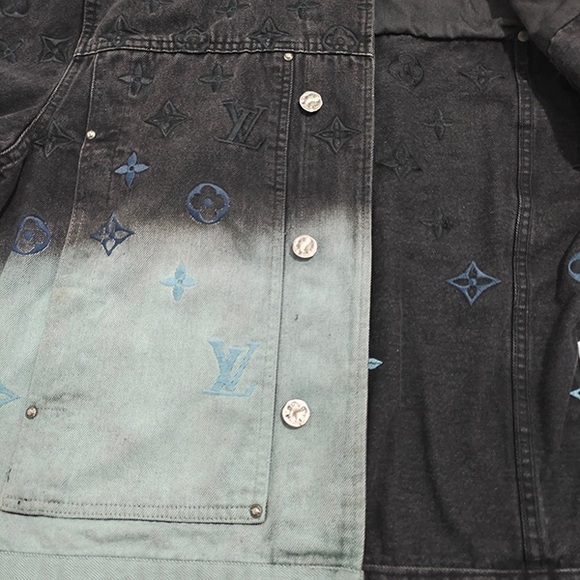 Louis Vuitton Gradient Embossed Denim Jacket - Picture 9 of 11